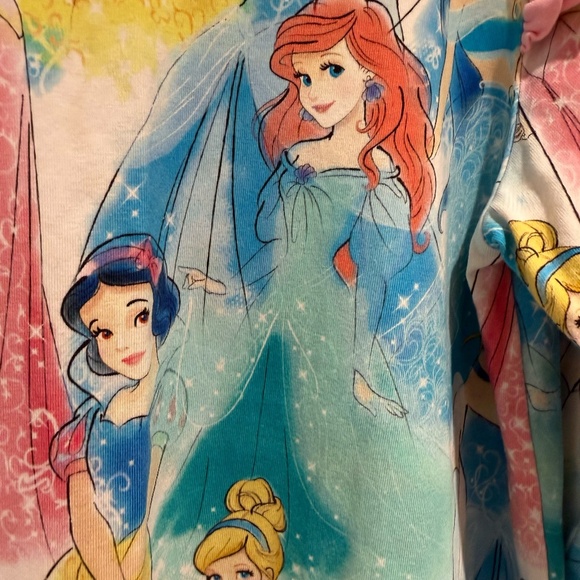 Rock Your Baby x Disney - Princess Print Long Sleeve Multi Nightgown - size 8 - Picture 2 of 3